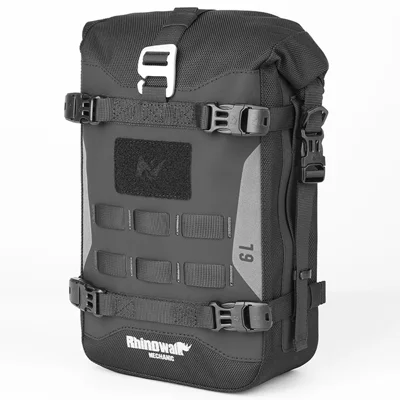 RHINOWALK MJX2001 6L Polyester Motorcycle Bumper Bag Capacity Expandable Side Hanging Bag