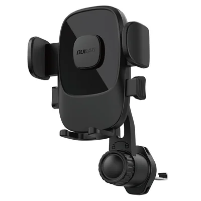 DUDAO F2N Car Air Vent Phone Holder Adjustable Clip Mount Universal Compatibility 4-7 Inch Smartphone - Black Extended Version