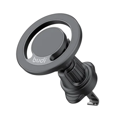 BUDI CM588B bilens ventil magnetisk telefonholder med 360 graders rotation, telefonholder