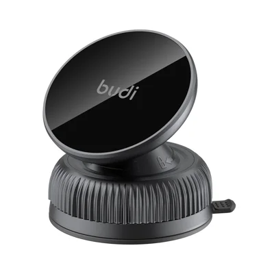 BUDI CM593B Magnetisk bilholder med sugekop og 360 graders rotation