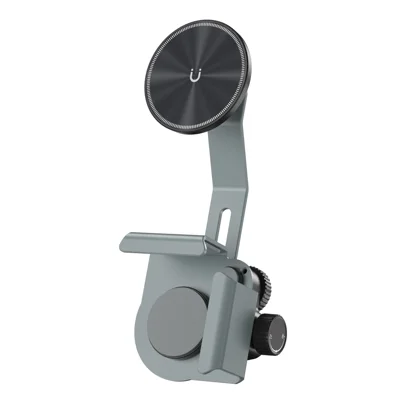 Car Phone Holder Magnetic Air Vent Mount 360-Degree Rotary Universal Adjustable Stand - Grey