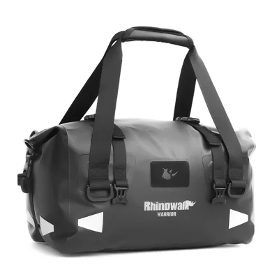 RHINOWALK MYS2401 20L Waterproof Motorcycle Tail Bag Reflective Roll Top Motorbike Luggage Bag