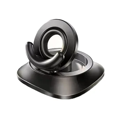 S07 Car Dashboard Phone Holder 360 Degree Rotation Nano Gel Mount for Vehicle Navigation - Black