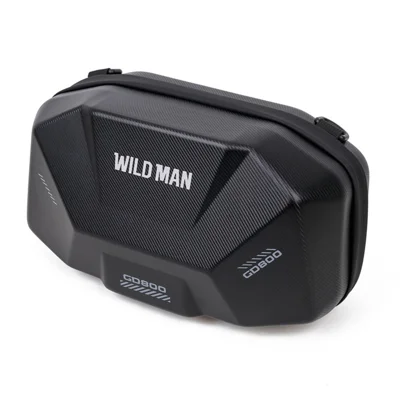 WILD MAN GD800 4L Sac de Selle Arrière pour Vélo Électrique Coffre Rigide Étanche en Coque EVA avec Serrure pour Vélo Électrique Moto - Noir