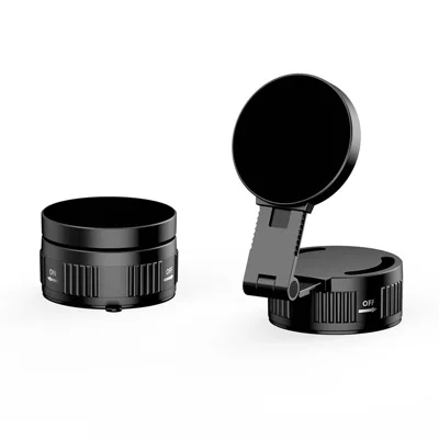ML255 Magnetic Car Phone Holder Foldable Vacuum Suction Mount Cellphone Stand for Windshield - Black