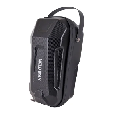 WILD MAN GD99X Plus Bolsa de Manillar de Carcasa Dura EVA para Patinete Eléctrico, Sistema de Liberación Rápida e Impermeable, Bolsa Delantera para Bicicleta - Negro | 2.8L