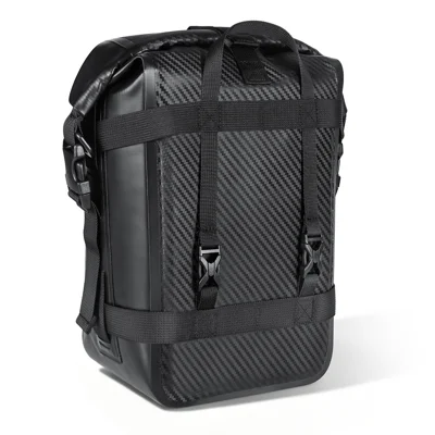 NEWBOLER BIK13-BAG078 حقيبة دراجة نارية 8-10 لتر MOLLE نظام توسيع تكتيكي قابل للتمدد مقاومة للماء - أسود ألياف كربونية