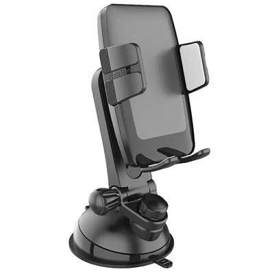 Car Phone Mount 360 Degree Rotation Vacuum Suction One Click Release Stand for Windshield Dashboard - X261B