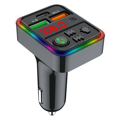 PDF18 PD 25W+QC3.0 Kfz-Ladegerät Bluetooth MP3-Player Kfz-Ladegerät-Adapter mit Freisprechfunktion, Unterstützung für U-Disk, klanglose Klangqualität