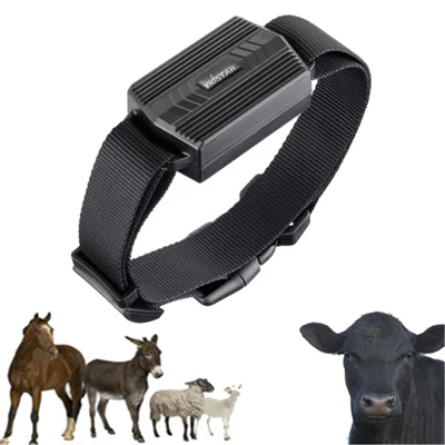 TKSTAR TK935 Anti-lost GPS Animal Tracker 2G Veeteelt Positiebepaling voor Boerderij Koeien Schapen Paarden - Zwart