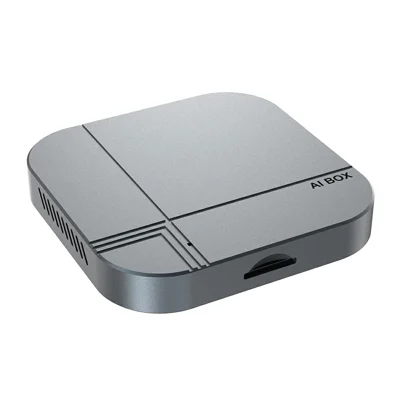 Adaptador K712 2+16GB Wireless CarPlay Android Auto, Caja Inteligente para Coche con Bluetooth y WiFi, para Vehículos con CarPlay Original de Fábrica - Plata