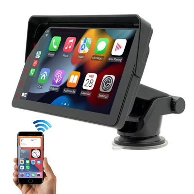 Lettore MP5 per Auto B5311 con Schermo da 7 Pollici, Bluetooth, CarPlay Wireless, Visualizzazione Immagine Retromarcia, Radio FM, Lettore Video