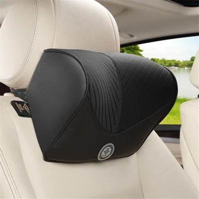 XIONGGUAN TK004A Car Seat Head Neck Support Pillow Soft Memory Foam Headrest Cushion - Black