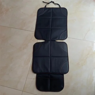 Foldable Car Seat Protector Mat Anti-Slip Children Safety Seat Protection Pad Cover - Red+Black
