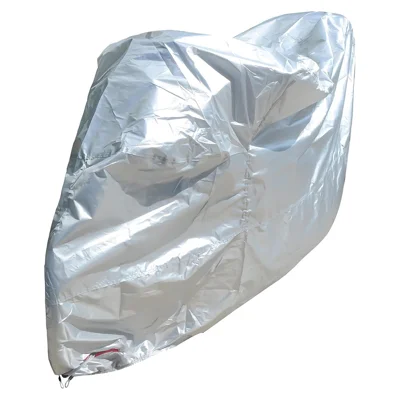 Waterproof Motorcycle Cover UV Protection Silver Coated 210D Oxford Fabric Dust Cover , Size 2XL / 265 x 105 x 125cm