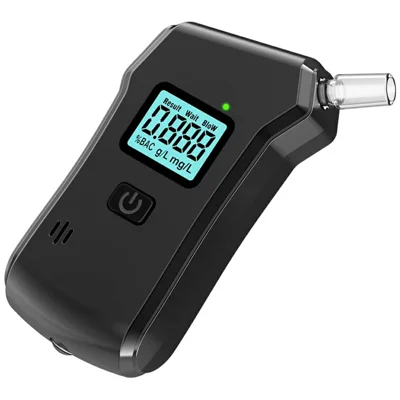 MR806 Digital Breathalyzer High Precision Portable Alcohol Tester Detector with LED Flashlight