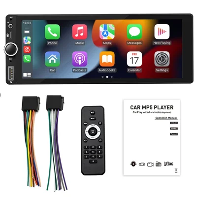 F6021W 6.86 Inch Wireless CarPlay Android Auto MP5 Player Car HD Backup Camera Navigation System