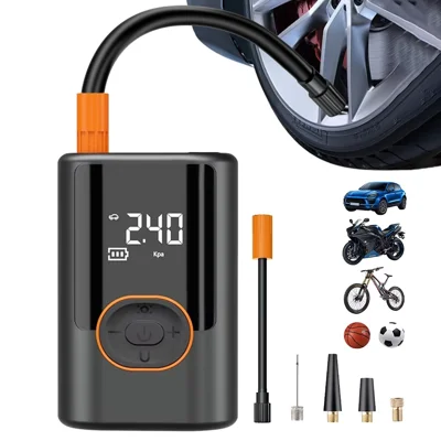 19 Cylinders Portable Wireless Car Tire Inflator Digital Tire Pressure Detection Air Pump with Power Bank Function