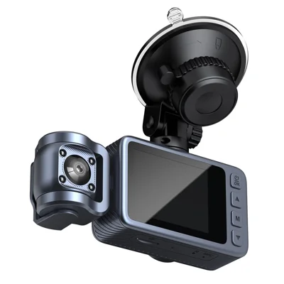 4K Dual Lens Dash Cam Night Vision WiFi Car DVR Front and Inside Camera Recorder with 360 Degree Rotatable Lens