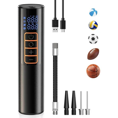 P101 Multifunction Portable Wireless Air Pump Digital Display Car Tire Inflator with LED Light