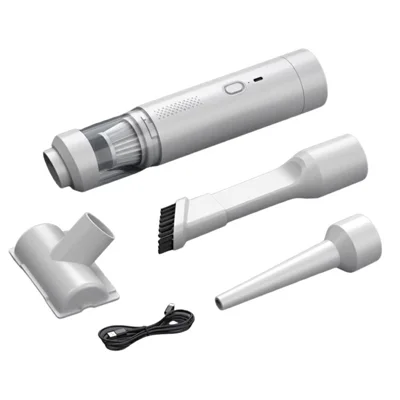 Brushless Motor Car Vacuum Cleaner 200W High Power Multifunction Handheld Cordless Suction Blower - White
