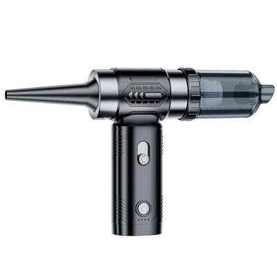 2 in 1 Car Wireless Handheld Turbofan 3 Gears Adjustable 4500Pa 100000 RPM High Speed Vacuum Blower - Black