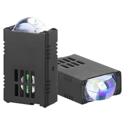 V82 1Pc High Low Beam Motorcycle LED Headlight with Cooling Fan IP68 Waterproof Car Auxiliary Lamp