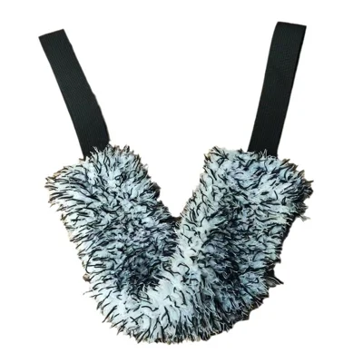 Car Wheel Wash Towel Automotive Tire Wiping Towel Wheel Hub Cleaning Rag Long Strap Tires Detailing Towel - Black