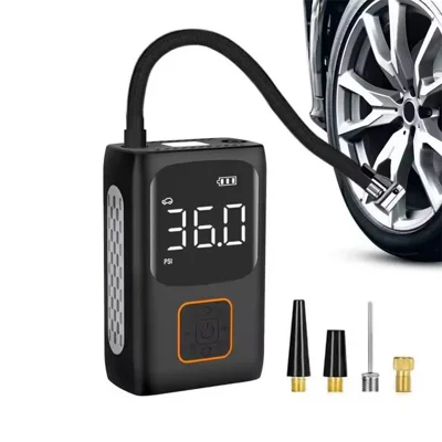 Gonfiatore per pneumatici auto 7.4V 150 PSI Max Schermo digitale Pompa d'aria portatile wireless con luce LED