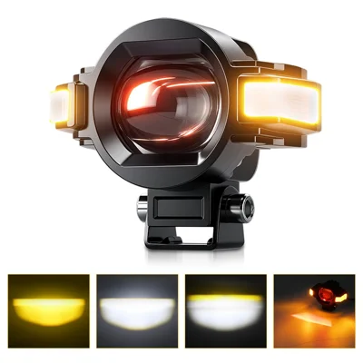 M15 1Pc Lampe Auxiliaire de Moto IP68 Étanche Haute Luminosité Alliage d'Aluminium DRL LED Projecteur