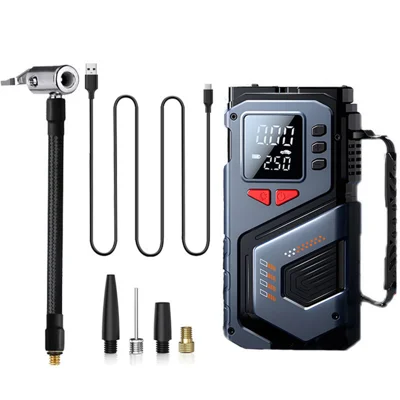 Wireless Tire Inflator Digital Display Portable Car Tires Air Pump for Auto, Motorcycles, Bikes, Balls