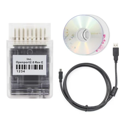 OpenPort 2.0 Outil de diagnostic automobile de réglage ECU Flash OBD / OBD2, Scanner J2534 avec disque d'enregistrement