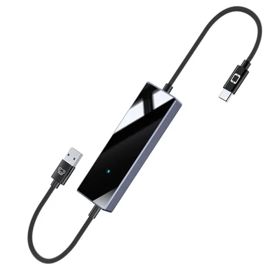 CA450M 2 in 1 Wired to Wireless Car Play Adapter for iOS / Android Screen Mirroring Dual Control