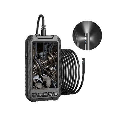 ANESOK ALS5003 Caméra d'endoscope industriel 5 pouces avec câble de 10 m, objectif double 8 mm, 8 LED, étanche IP67
