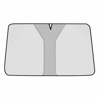 Vouwbaar zonneklep voor voorruit Maat L, zilveren coating, UV-bescherming, warmte-isolatie, zonnescherm voor universele voertuigen