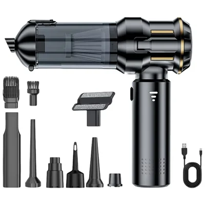 ST-6691Plus 16000Pa Cordless Handheld Car Vacuum Cleaner Brushless Motor Dust Blower for Home Office - Black