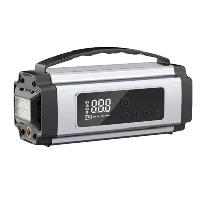 6613 Arrancador de Carro Multifunções 22mm com Compressor de Ar Kit de Emergência com Banco de Energia de 6000mAh e Luz LED
