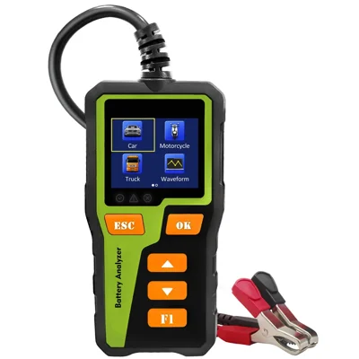 BT30 1.8 Inch TFT Screen Battery Tester Analyzer 6V / 12V / 24V Car Motorcycle Truck Lead Acid Battery Health Tester