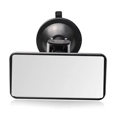 Rétroviseur pour Bébé avec Support à Ventouse Rotation à 360 Degrés, Rétroviseur Intérieur pour Surveillance des Enfants en Toute Sécurité - Noir