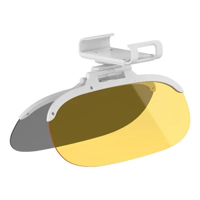 Maat S Autozonnewering Anti-Verblinding Dag en Nacht 2-in-1 Op-en-neerklapbaar Voorruitklepje voor Onderweg, 31,5x12 cm