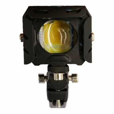 V90 Motorcycle LED Light 65W 12000LM IP67 Waterproof Dual Color Spotlight for ATV Off-Road - Black