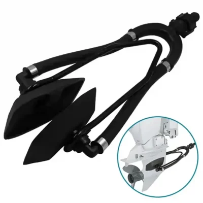 Outboard Motor Flusher Muffs Dual Tube Outboard Engine Dual Water Feed Flushing Kit for Marine Boat - Square