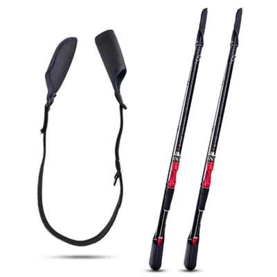 Portable Fishing Rod Tip & Butts Protector Cover 60-130cm Adjustable Tackles Store Fishing Rod Sleeve - Black