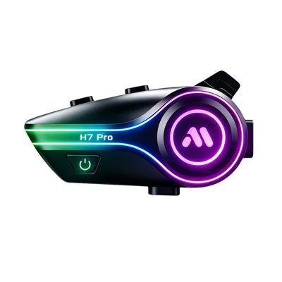 H7 Pro Helm Bluetooth-Headset IPX6 wasserdicht, geräuschunterdrückend, Motorrad-Sprechgarnitur mit festem Mikrofon