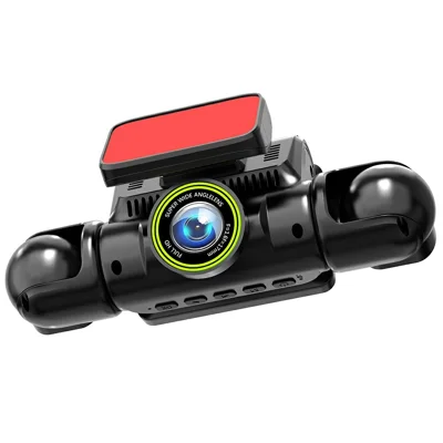 A35 4-Kanal-Dashcam 1080P Full HD WiFi Auto-DVR mit Vorder-, links-, rechts- und Rückansicht – Schwarz