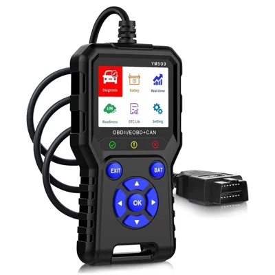 YM509 Scanner OBD2, Lecteur de Codes de Diagnostic pour Voiture, Outil Automobile Professionnel CAN OBDII / EOBD