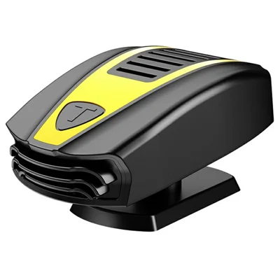 F-168 Riscaldatore Auto 150 W PTC Riscaldamento Rapido 12 V Sbrinatore Sgabbiatore per Guida Invernale - Nero / Giallo
