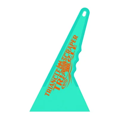 QILI 20.5x12cm Triangle Hard Scraper Ultra Thin High Temperature Resistant Squeegee Tool for Automotive Film Installation - Blue