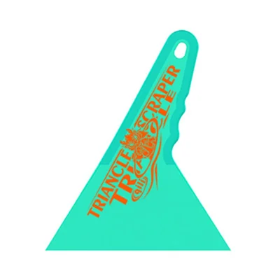 QILI 12x10cm Triangle Hard Scraper Ultra Thin High Temperature Resistant Squeegee Tool for Automotive Film Installation - Blue