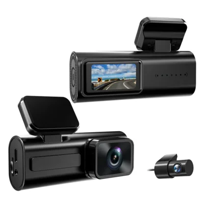 2-Channel Dash Cam 4K WiFi 170 Degree Wide Angle 1080P Front 480P Rear Loop Recording Car DVR for Vehicle - Black